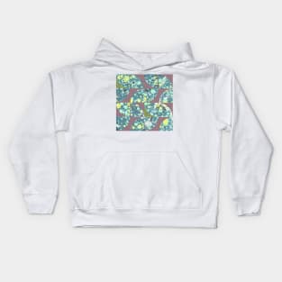 Abstract Marbled Paper Circles #3 Kids Hoodie